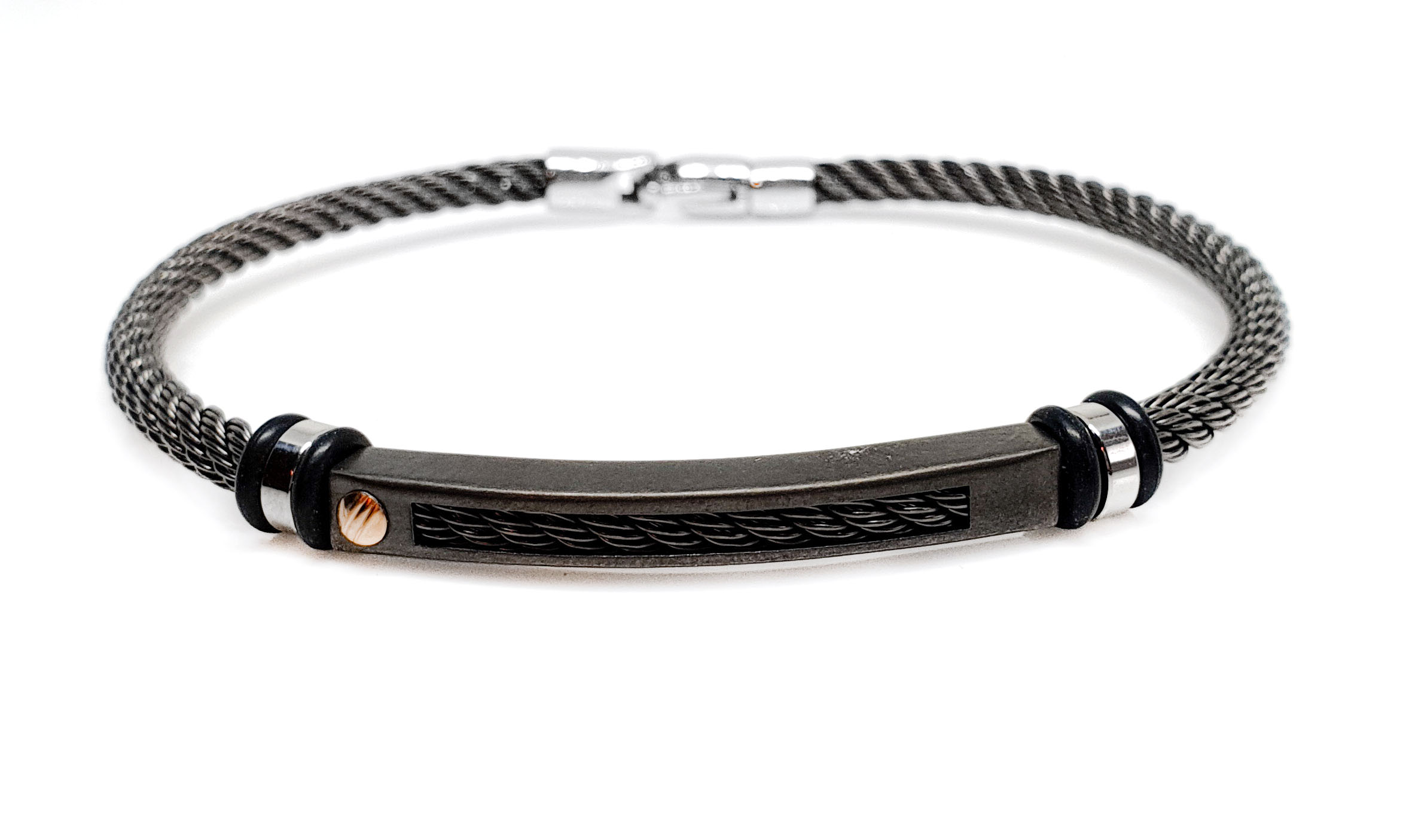 my-bracelet_by_loboda_srebro_jeklo_zlato_crna_moska_zapestnica_okrogla