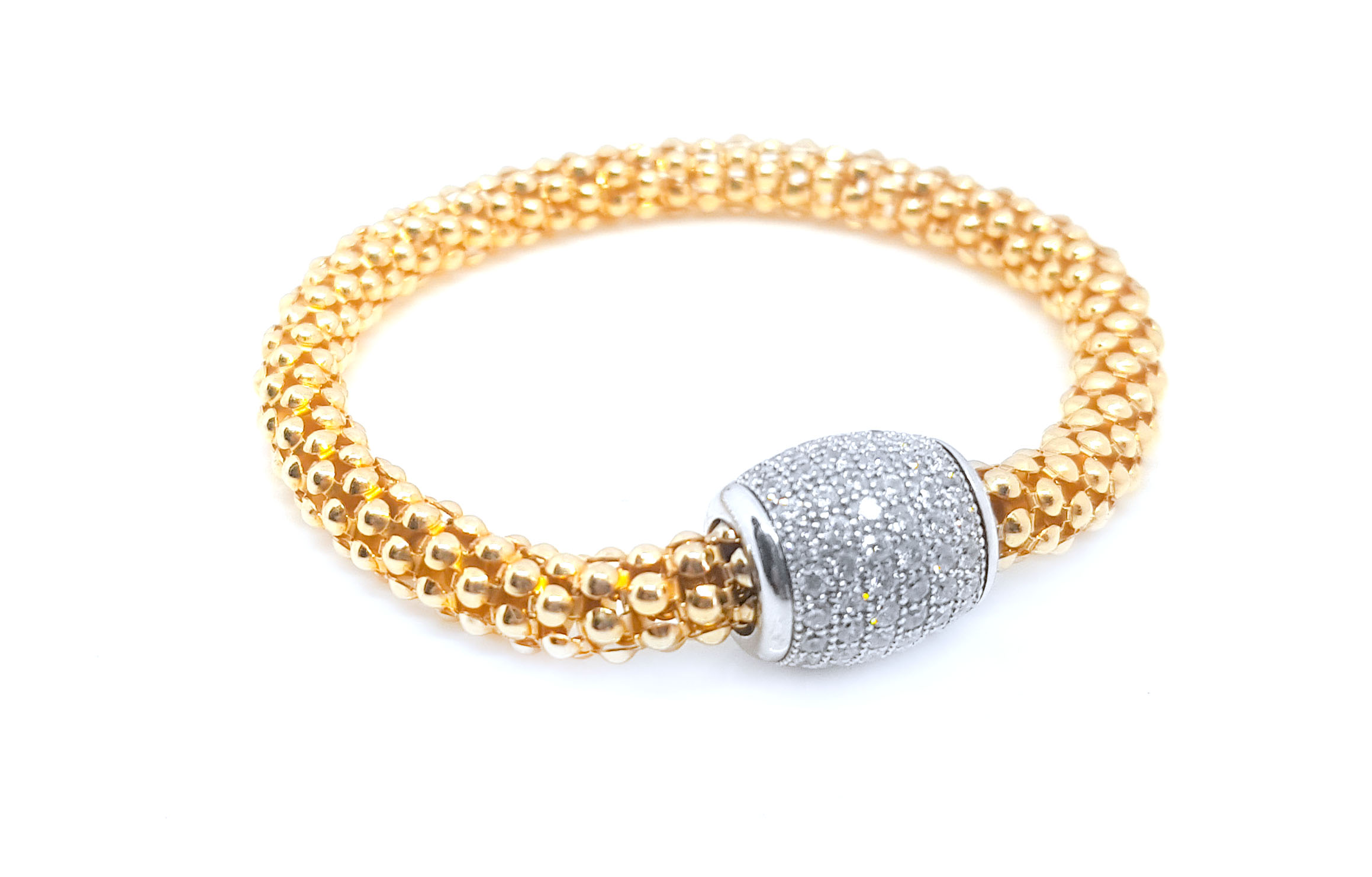moja zapestnica my-bracelet by loboda cirkoni rumena